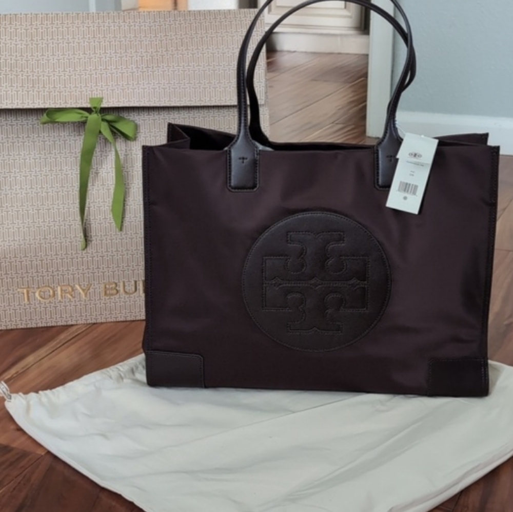 Tory Burch Large Ella Logo Tote + Dust + Gift Bag Nwt ❤️